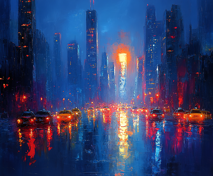 Chicago Night Scene