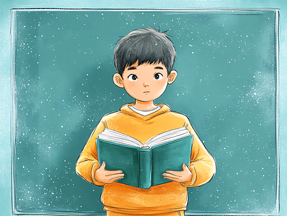 Child Reading a Book