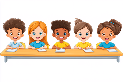 Children at Desk