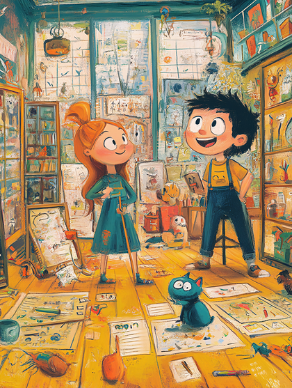 Children Discovering Art