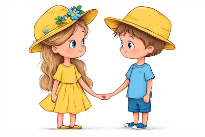 Children Holding Hands