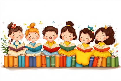 Children Reading Books
