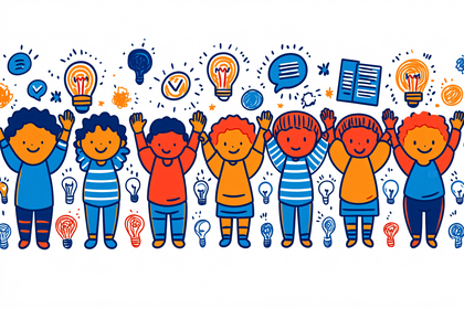 Creative Kids with Lightbulb Ideas and Book