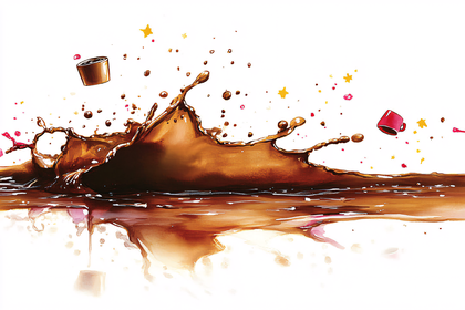 Chocolate Splash with Cups