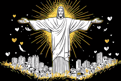 Christ Redeemer Illustration