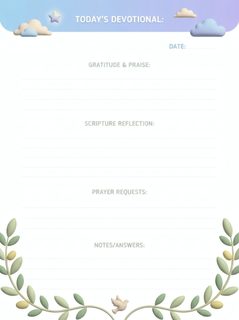 devotional journal template