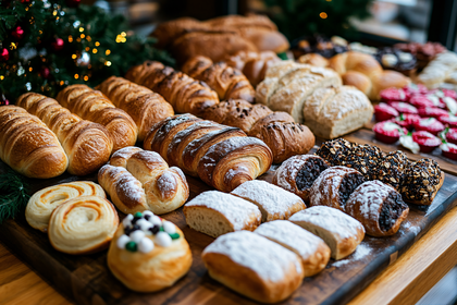 Christmas Baked Goods Display