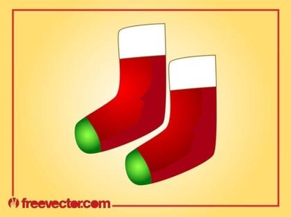 Christmas Boots Free Vector