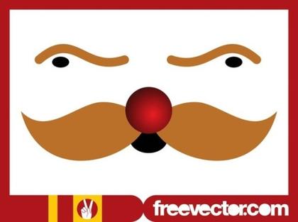 Christmas Face Free Vector
