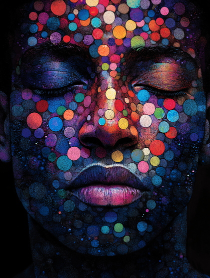 Chromatic Dot Portrait