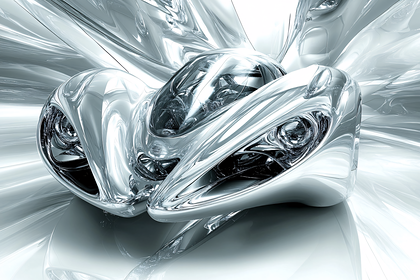 Chrome Futuristic Car Design