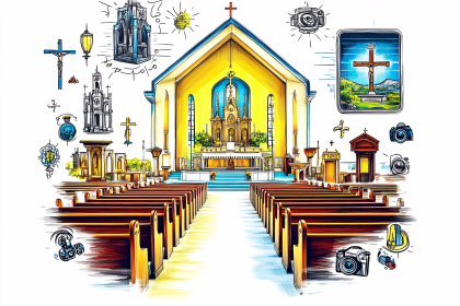 Church Interior Sketch