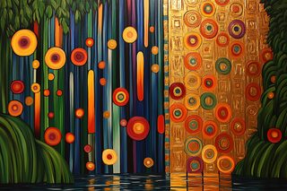 Circular Cascade Art