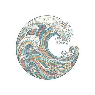 circular wave illustration
