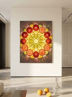 citrus mandala art