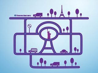 City Network Free Vector