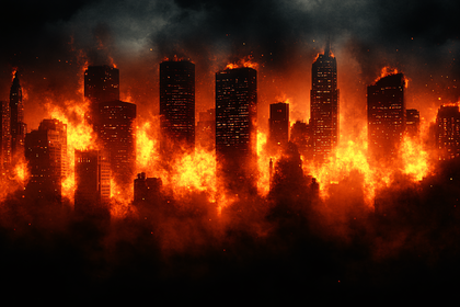 Cityscape Ablaze