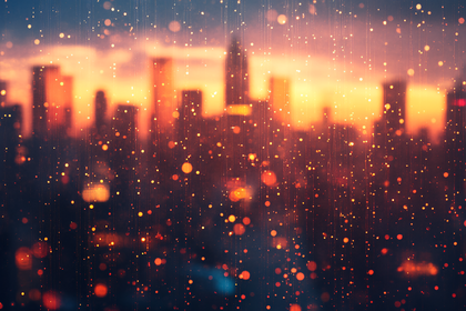 Cityscape at Sunset