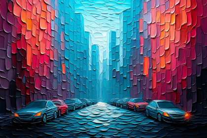Cityscape Car Alley