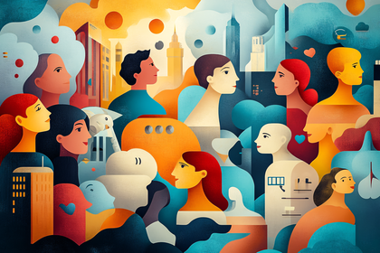 Cityscape Crowd Harmony