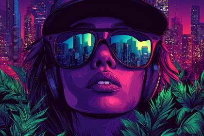 Cityscape Reflection in Sunglasses