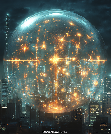 Cityscape Under Glass Dome