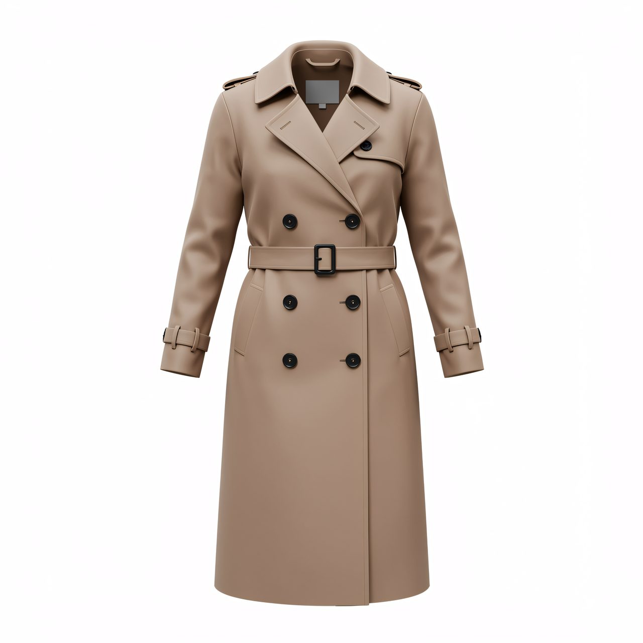 beige trench coat