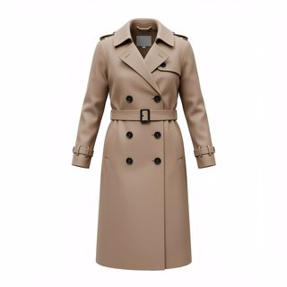 beige trench coat