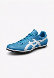 blue athletic sneaker