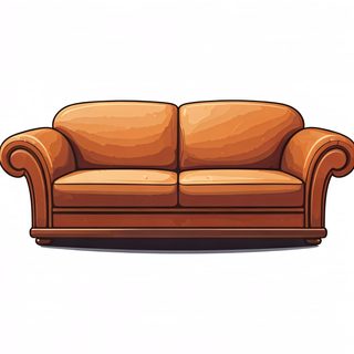 brown leather sofa