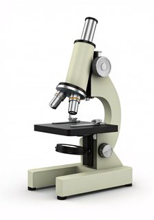 Microscope with metal accents