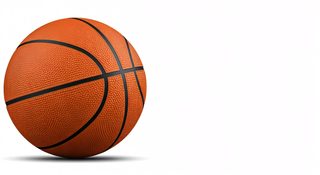 basketball on white