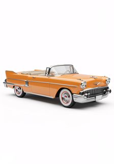 orange vintage convertible