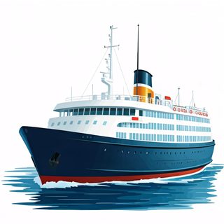cruise ship illustration