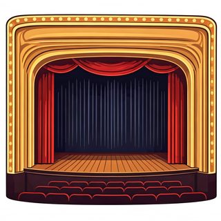theater stage illustration