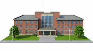 brick school building