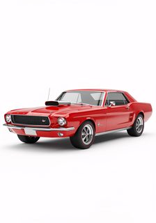 red muscle car
