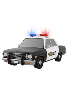 vintage police car