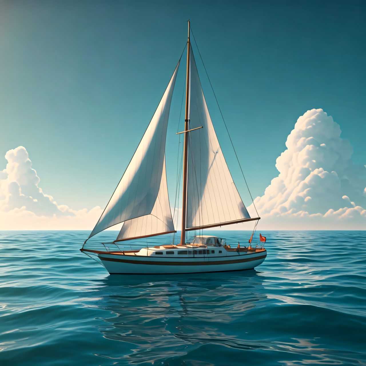 sailing boat ocean