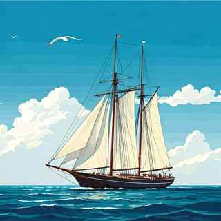 Sailing Schooner Sea