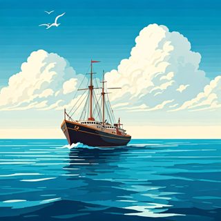 sailing ship sea