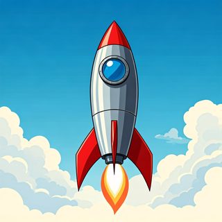 rocket launch illustration
