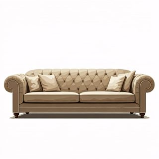beige chesterfield sofa