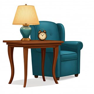 wingback chair setup