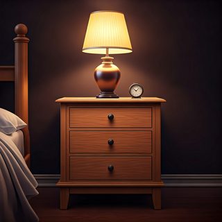 wooden bedroom nightstand