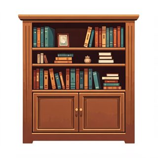 wooden-bookcase