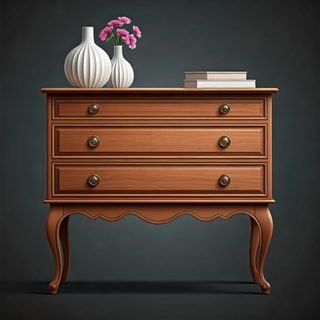 vintage wooden dresser