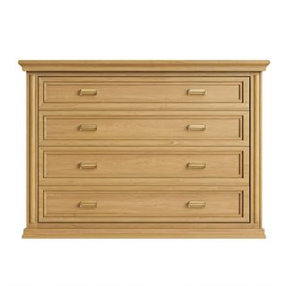 wooden four-drawer dresser