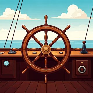 ship steering wheel