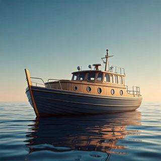 Wooden Yacht Ocean